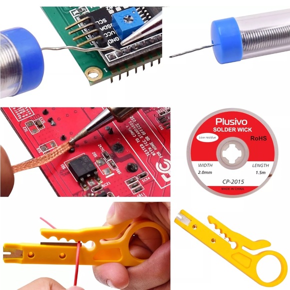 Soldering Iron Kit - 60W Soldering Iron Adjustable Temperature, Solder Wire, ... - Picture 13 of 13